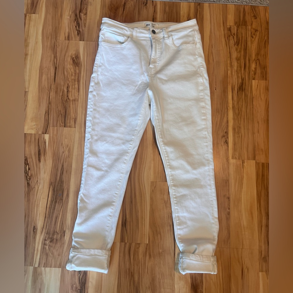 BKE Women's White Jeans